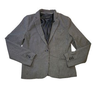 Banana Republic  Women's Black White Long Sleeve Blazer Size 12